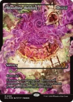 Bloodline Bidding (#385) (foil) (showcase) - Lorwyn Eclipsed Varianten