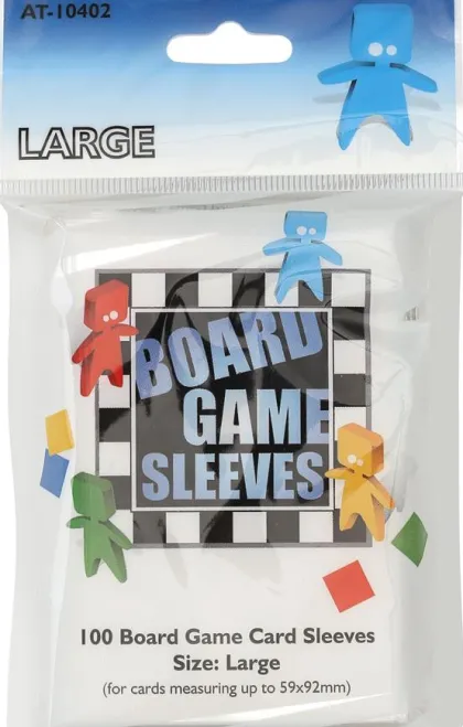 Board Game Sleeves: Large - Clear 59 x 92 mm (100 stuks)