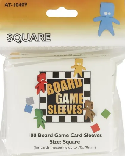 Board Game Sleeves: Square - Clear 70 x 70 mm (100 stuks)
