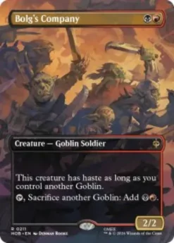 Bolg's Company (foil) (borderless) - The Hobbit Varianten