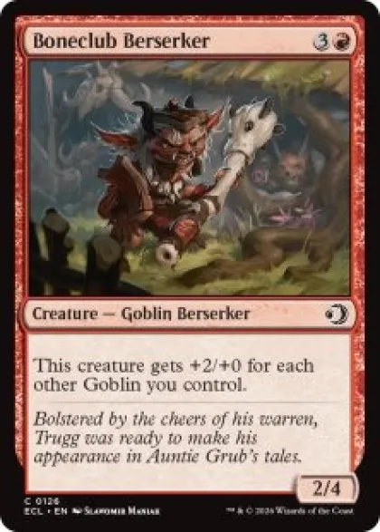 Boneclub Berserker (foil) - Lorwyn Eclipsed