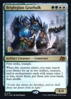 Brightglass Gearhulk (foil) - Aetherdrift Prerelease Promo's