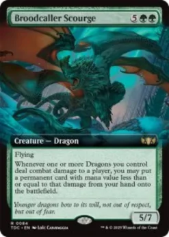 Broodcaller Scourge (extended art) - Tarkir: Dragonstorm Commander Varianten