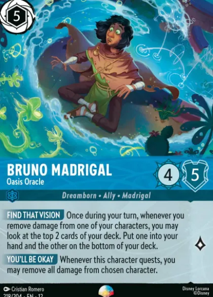 Bruno Madrigal, Oasis Oracle (foil) (borderless) - Wilds Unknown