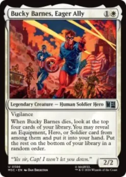 Bucky Barnes, Eager Ally (foil) - Marvel Super Heroes Commander