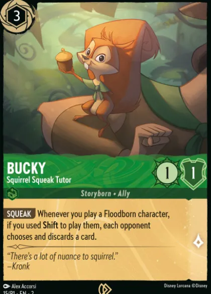 Bucky, Squirrel Squeak Tutor (foil) - Promo Set 1