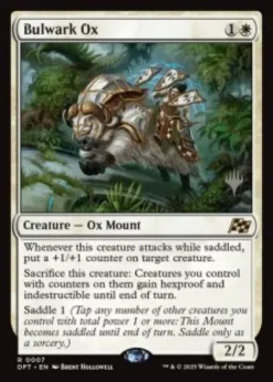 Bulwark Ox (foil) - Aetherdrift Planeswalker Stamped