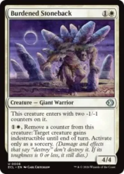 Burdened Stoneback (foil) - Lorwyn Eclipsed