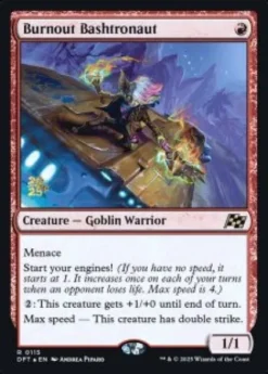 Burnout Bashtronaut (foil) - Aetherdrift Prerelease Promo's
