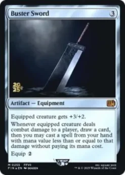 Buster Sword (foil) - Final Fantasy Prerelease Promo's