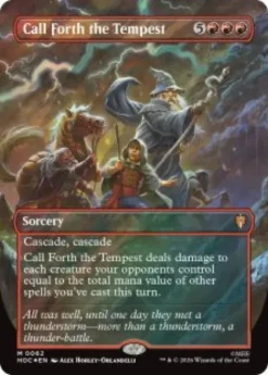 Call Forth the Tempest (#62) (surge foil) (borderless) - The Hobbit Eternal