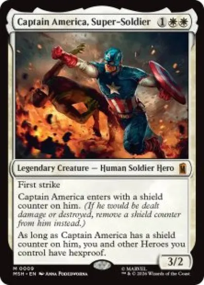Captain America, Super-Soldier (foil) - Marvel Super Heroes