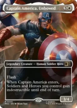 Captain America, Unbowed (borderless) - Marvel Super Heroes Commander Varianten