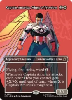 Captain America, Wings of Freedom (borderless) - Marvel Super Heroes Varianten
