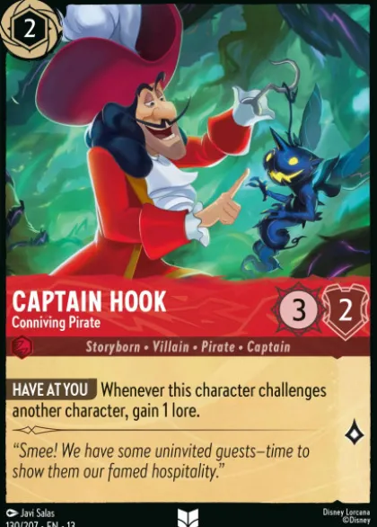 Captain Hook, Conniving Pirate (foil) - Attack of the Vine