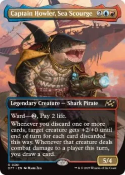 Captain Howler, Sea Scourge (#361) (foil) (borderless) - Aetherdrift Varianten