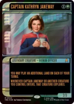 Captain Kathryn Janeway (#520) (surge foil) (showcase) - Star Trek Varianten