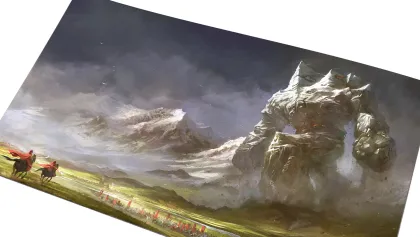 Card Game Tokens Playmat Golem (incl. Protective Tube)