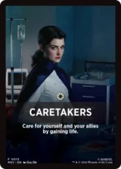 Caretakers front card - Marvel Super Heroes Commander