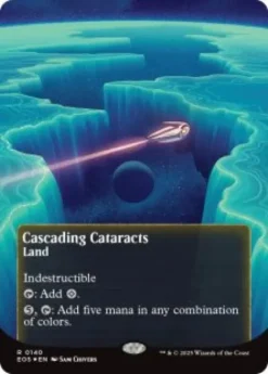 Cascading Cataracts (#140) (galaxy foil) (borderless) - Edge of Eternities Stellar Sights