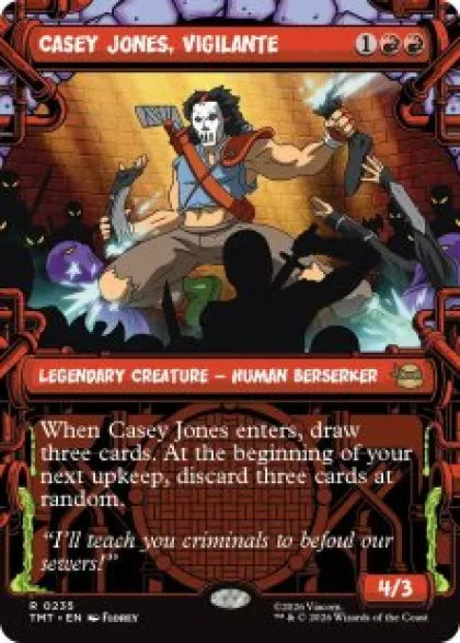 Casey Jones, Vigilante (#235) (foil) (showcase) - Teenage Mutant Ninja Turtles Varianten