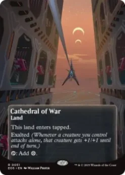 Cathedral of War (#51) (foil) (borderless) - Edge of Eternities Stellar Sights