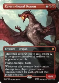 Cavern-Hoard Dragon (#23) (borderless) - The Hobbit Eternal