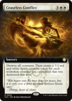 Ceaseless Conflict (extended art) - Secrets of Strixhaven Commander Varianten
