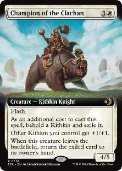 Champion of the Clachan (foil) (extended art) - Lorwyn Eclipsed Varianten