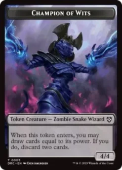Champion of Wits token (4/4) - Aetherdrift Commander