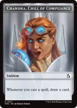 Chandra, Chill of Compliance emblem (foil) - Reality Fracture