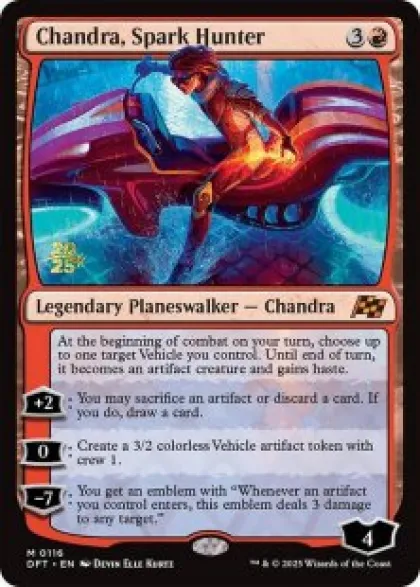 Chandra, Spark Hunter (foil) - Aetherdrift Prerelease Promo's