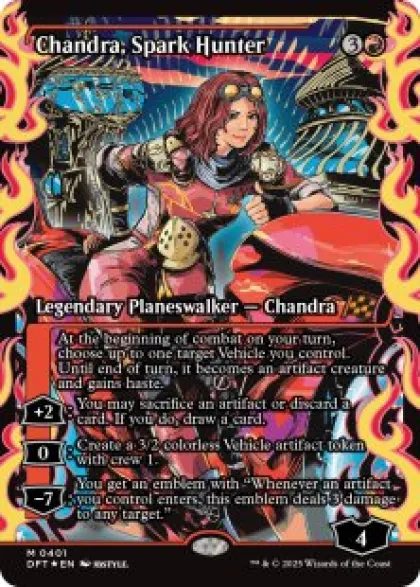 Chandra, Spark Hunter (#401) (foil) (showcase) - Aetherdrift Varianten