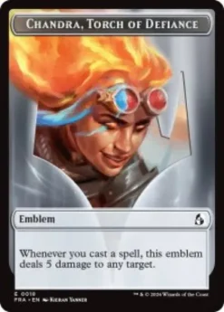 Chandra, Torch of Defiance emblem (foil) - Reality Fracture