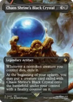 Chaos Shrine's Black Crystal (foil) (borderless) - Final Fantasy Commander Varianten