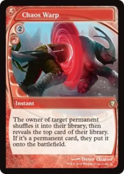 Chaos Warp (showcase) - Mystery Booster Commander Edition Future Sight