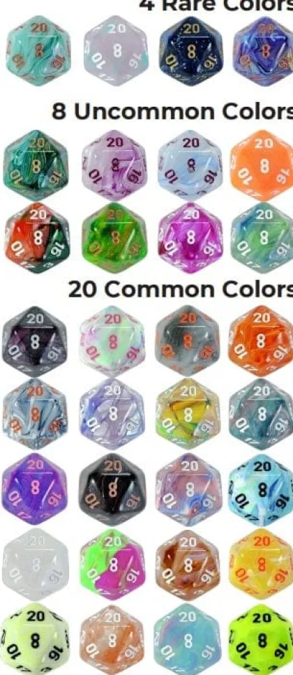 Chessex - Hidden Wonders: Mystery Dice Set (7 stuks)