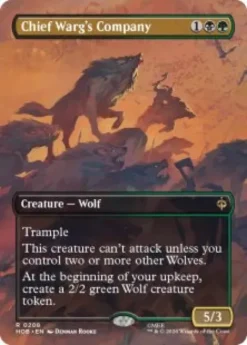 Chief Warg's Company (foil) (borderless) - The Hobbit Varianten