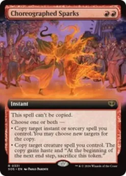 Choreographed Sparks (foil) (extended art) - Secrets of Strixhaven Varianten