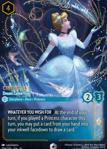 Cinderella, Dream Come True (foil) (borderless) - Whispers in the Well