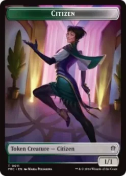 Citizen token (foil) (1/1) - Reality Fracture Commander