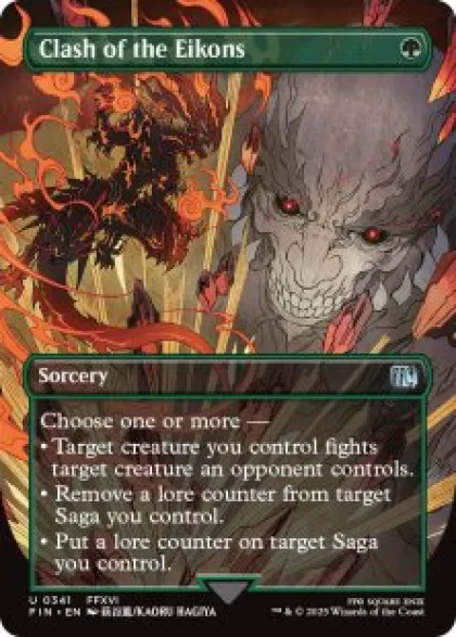 Clash of the Eikons (foil) (borderless) - Final Fantasy Varianten
