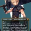 Cloud, Ex-SOLDIER (#210) (surge foil) (borderless) - Final Fantasy Commander Varianten