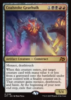 Coalstoke Gearhulk (foil) - Aetherdrift Planeswalker Stamped