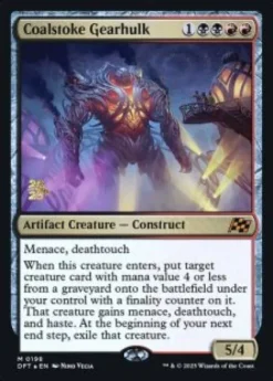 Coalstoke Gearhulk (foil) - Aetherdrift Prerelease Promo's