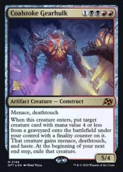 Coalstoke Gearhulk (foil) - Aetherdrift Prerelease Promo's