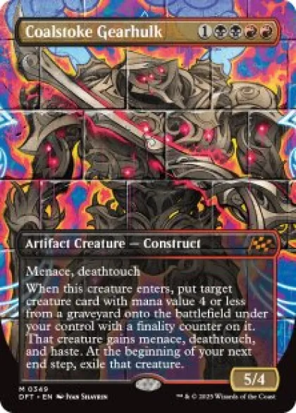 Coalstoke Gearhulk (#349) (foil) (borderless) - Aetherdrift Varianten