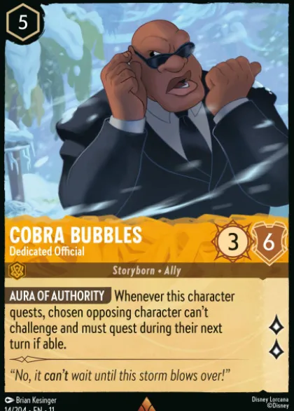 Cobra Bubbles, Dedicated Official (foil) - Winterspell