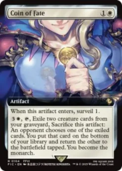 Coin of Fate (foil) (extended art) - Final Fantasy Commander Varianten