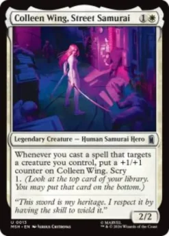 Colleen Wing, Street Samurai (foil) - Marvel Super Heroes